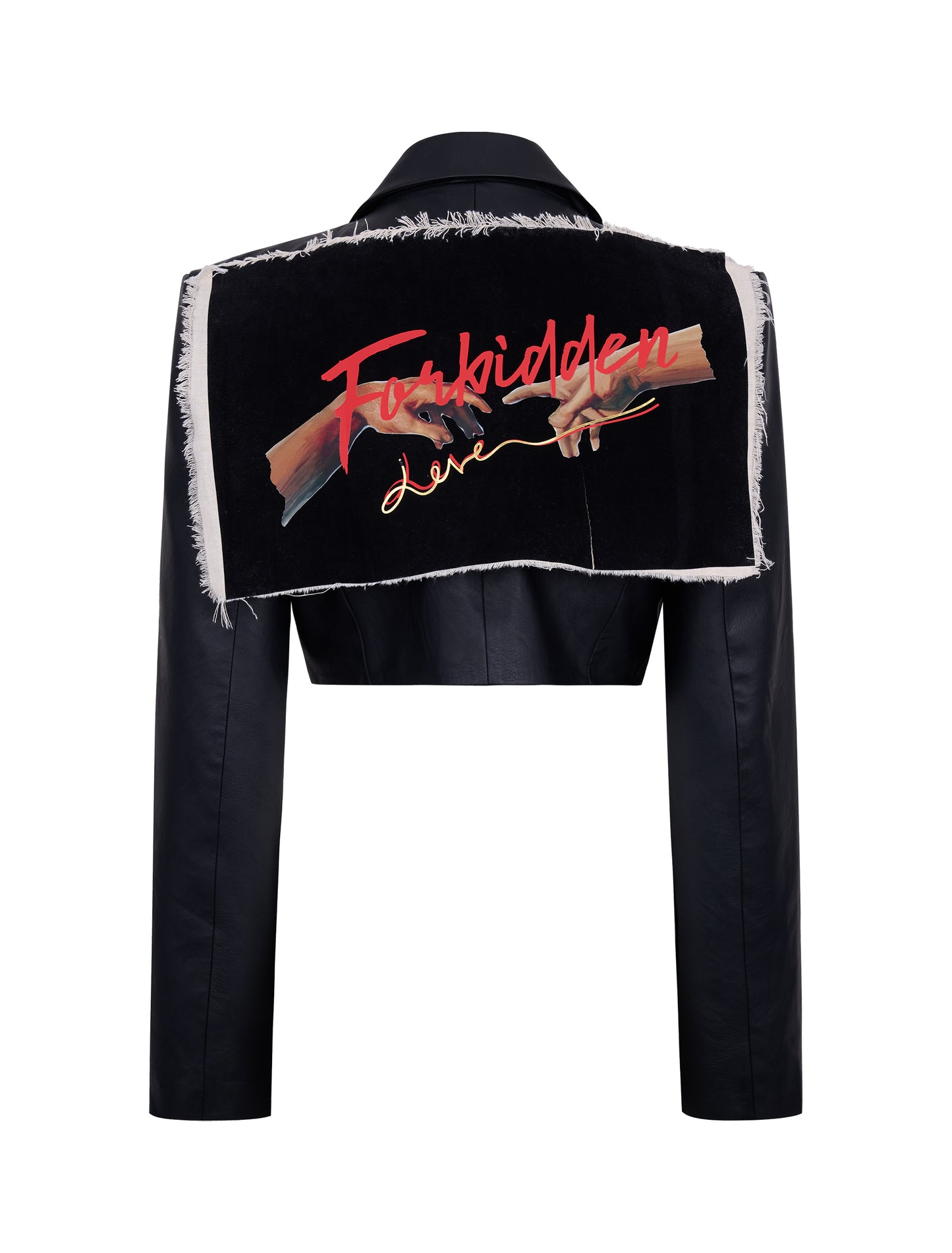 ARTWORK N. 53 - BLACK VEGAN LEATHER JACKET