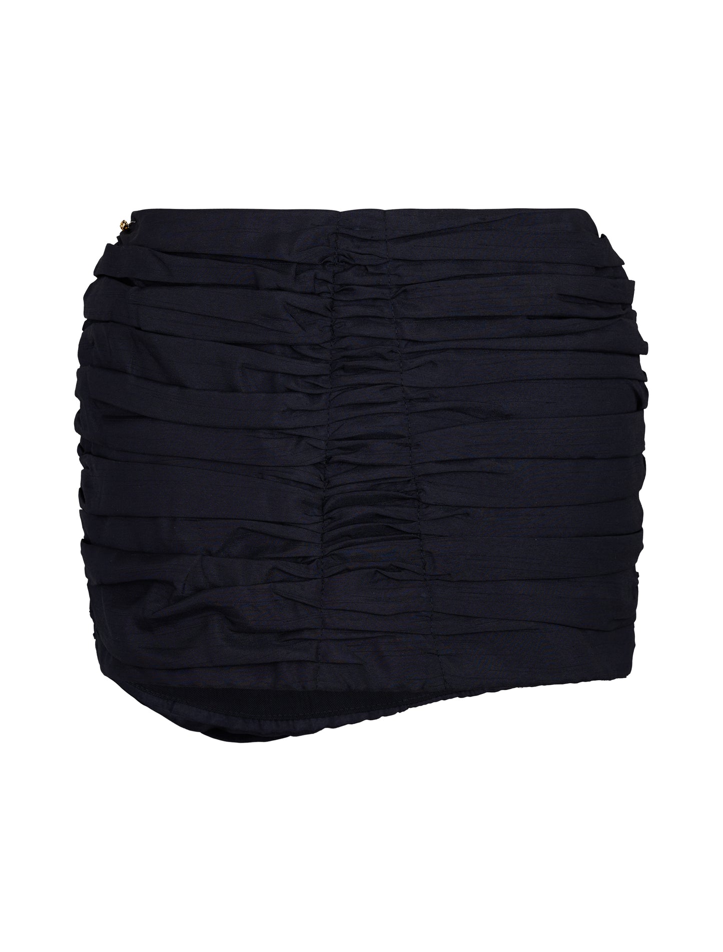ARTWORK N. 53 - BLACK DRAPPED MICRO SKIRT