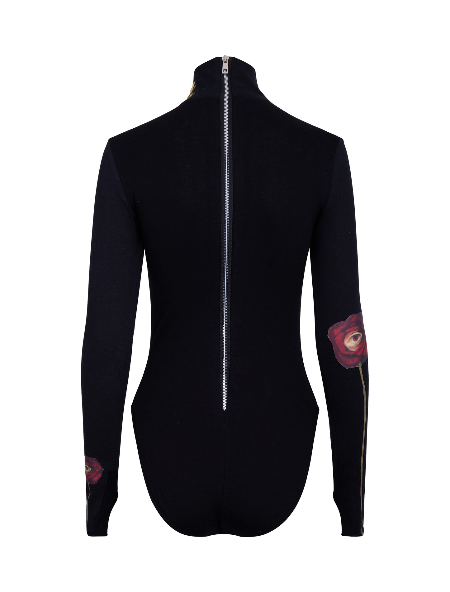 ARTWORK N. 58 - BODYSUIT WITH METALLIC STROKE PAINT