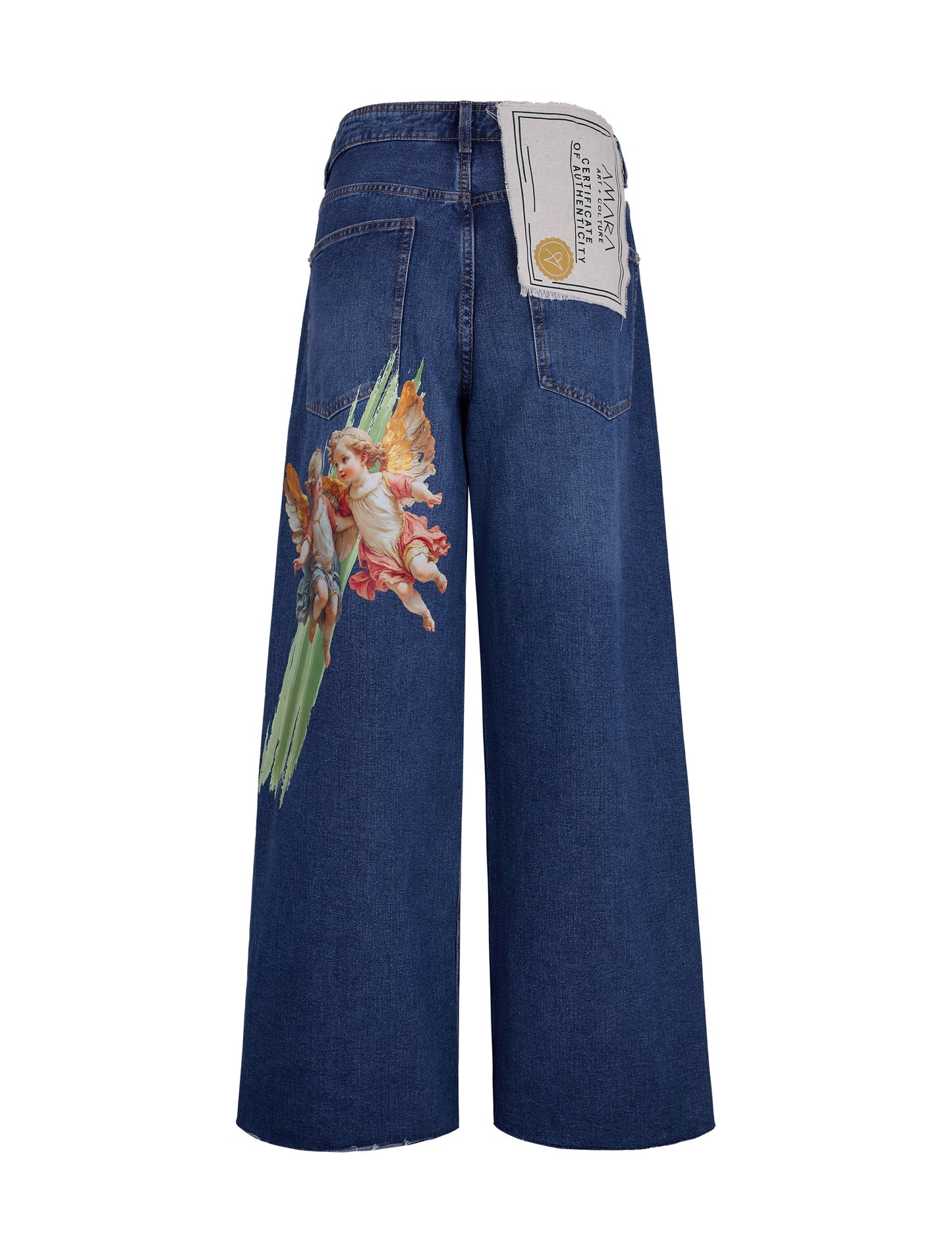 ARTWORK N. 59 - PRINTED ADJUSTABLE JEANS